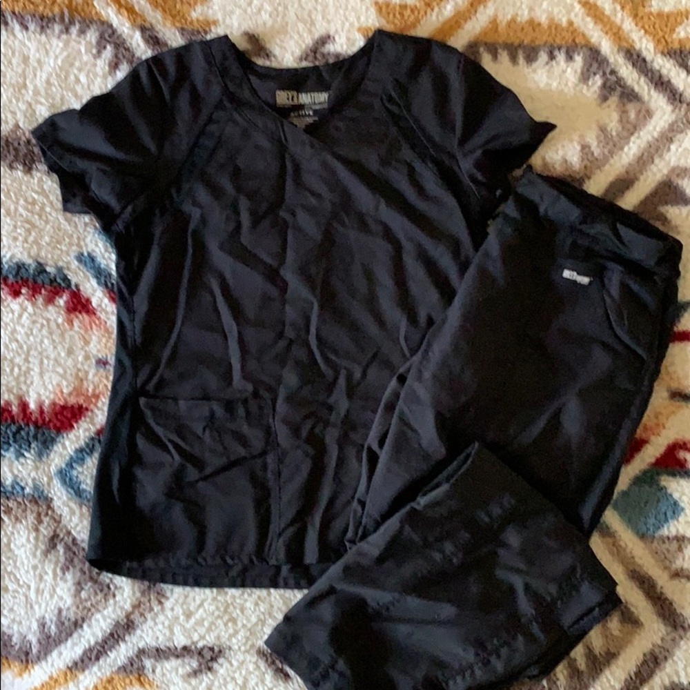 Black Grey’s Anatomy scrub set